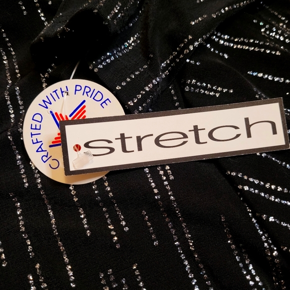 Notations Women Sequin Black Blouse Size S - Picture 7 of 7